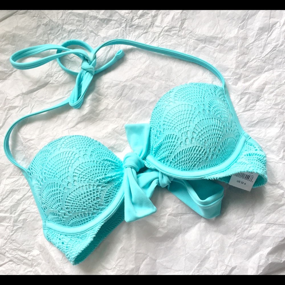 NWT American Eagle Light Blue Push-up Bikini top